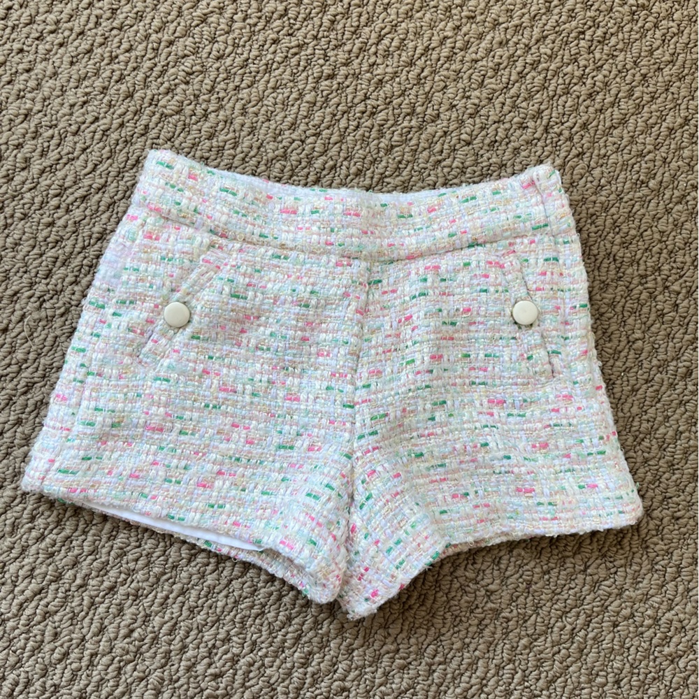 Janie and Jack Pastel Tweed Shorts